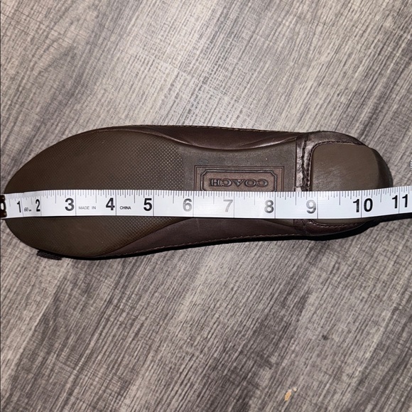 Coach Brown Bow Flats Size 8 - Picture 14 of 14